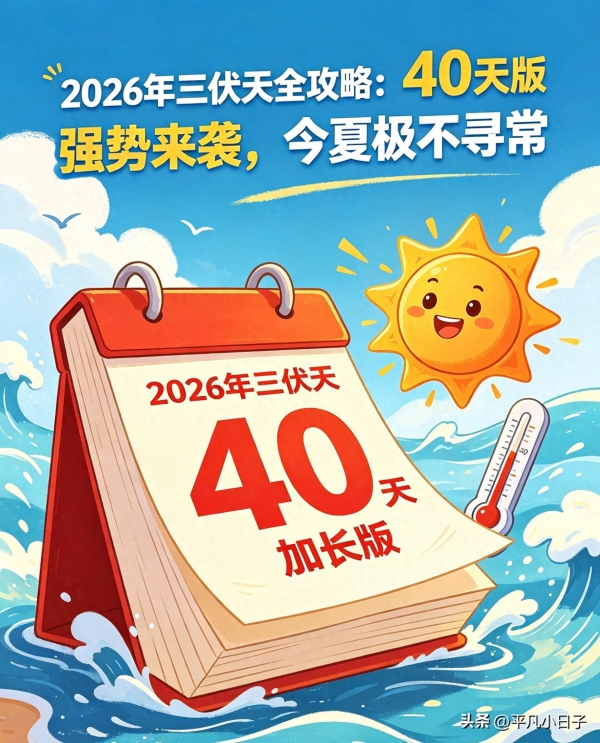 2026年三伏天60年一遇！收好这份养生指南，安稳度夏